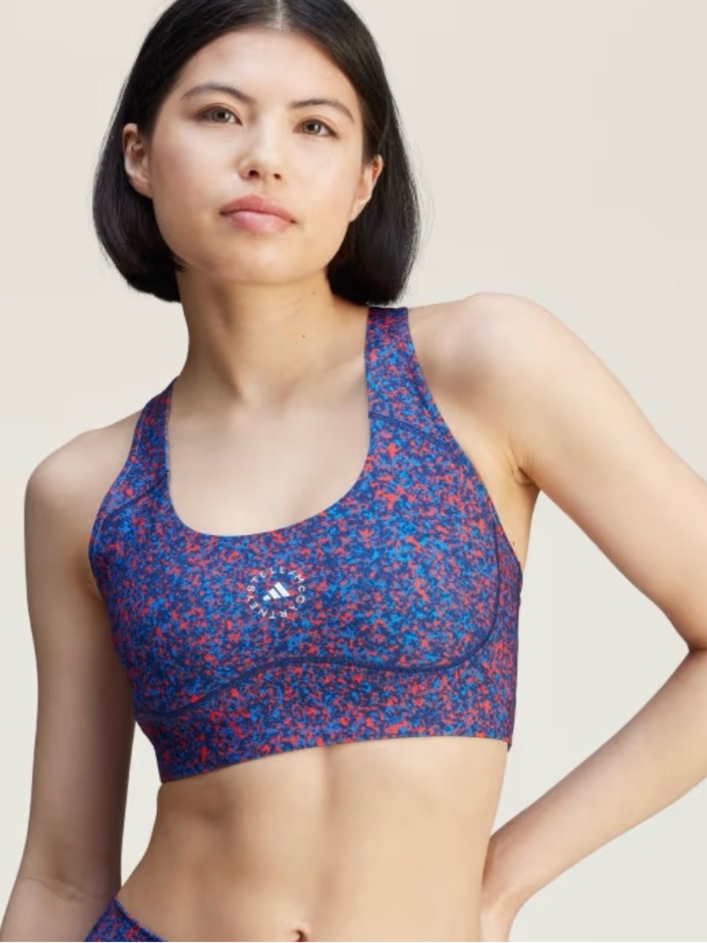 NWT adidas by Stella McCartney TruePurpose Primelift Printed Sports Bra